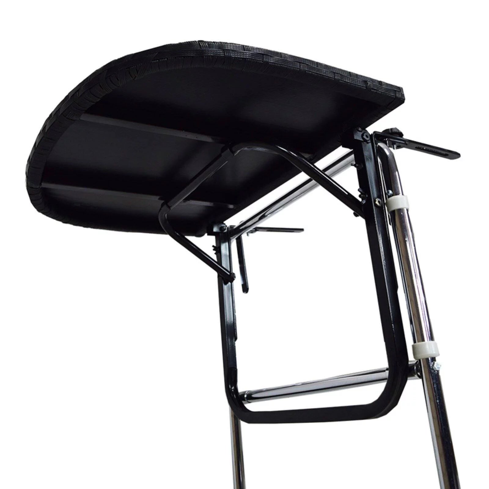 Black Wicker and Metal Foldable Balcony Table H497