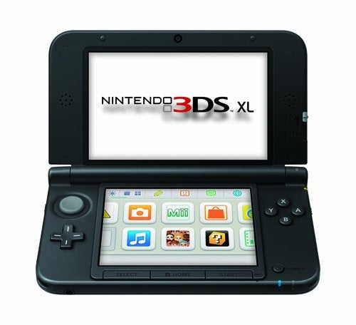 Black Handheld Console with Super Mario 3D Land L6297