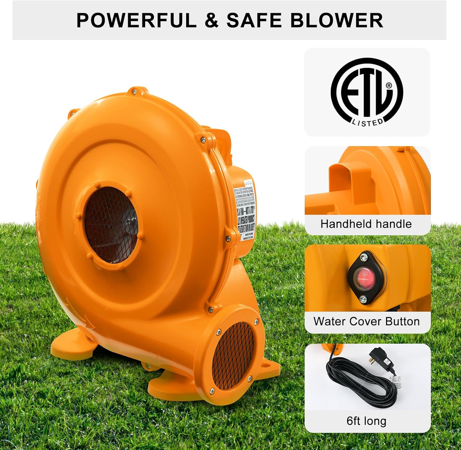 Bounce House with Blower, Double Slide, 300 LBS Capacity O8077