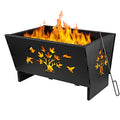28 Inch Rectangle Cast Iron Fire Pit G6792