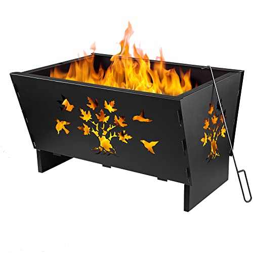 28 Inch Rectangle Cast Iron Fire Pit G6792