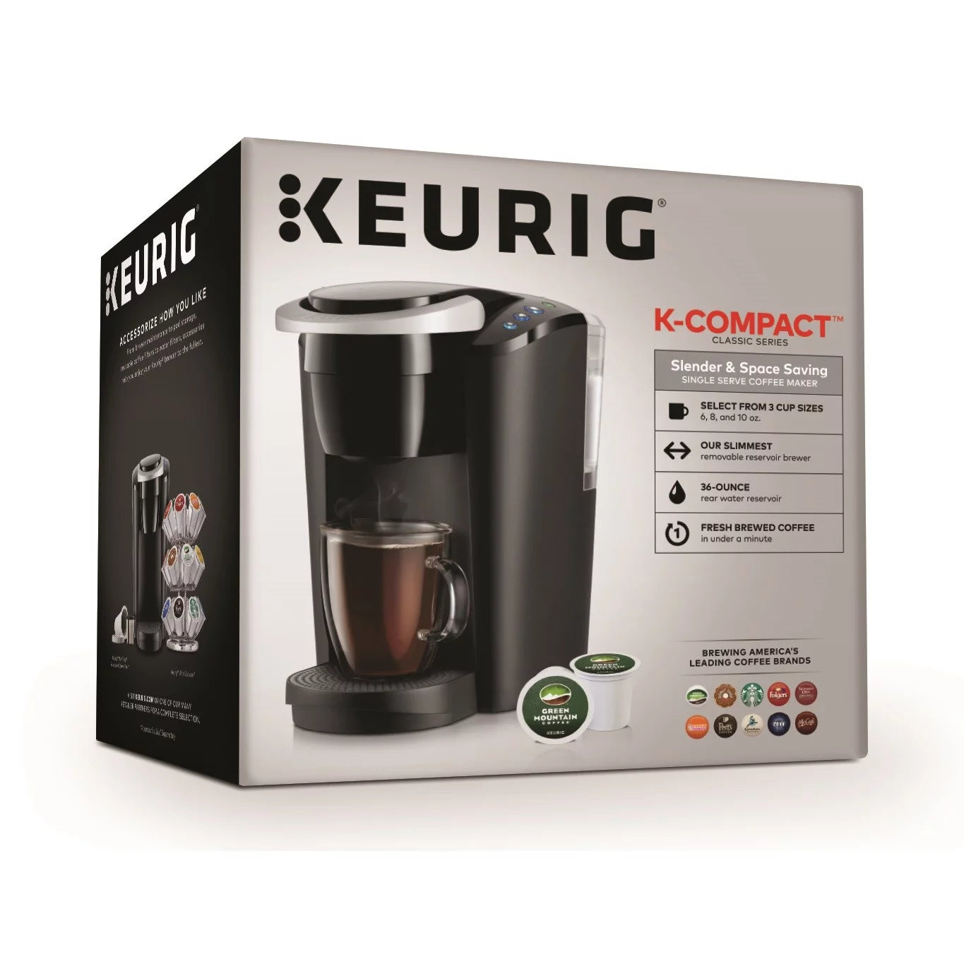 Black Single-Serve K-Cup Pod Coffee Maker F5671