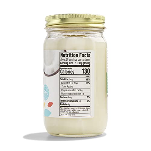 Organic Refined Coconut Oil, 14 Fl Oz (Pack of 2) P71729
