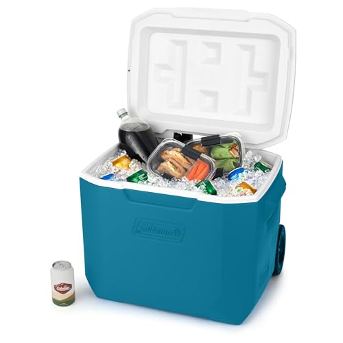 60qt Insulated Rolling Cooler with Wheels F6439
