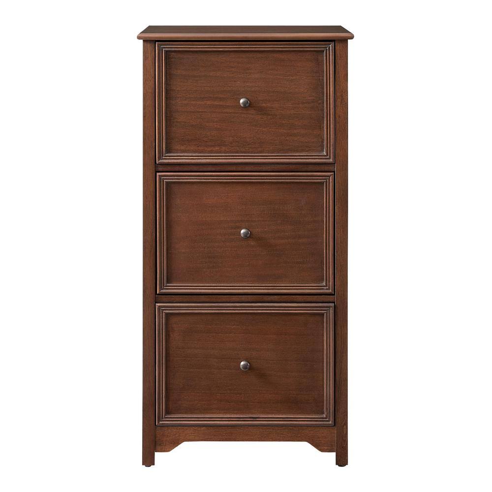 3 Drawer Walnut File Cabinet Z47866