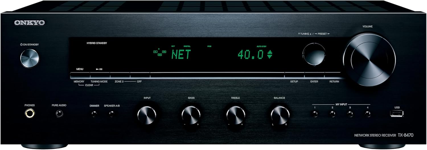 2 Channel Stereo Receiver with Wi-Fi, Bluetooth, Phono Z135395