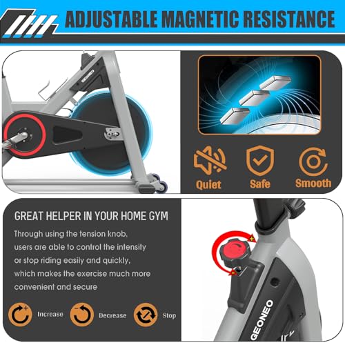 Exercise Bike with LCD Monitor and 35 LBS Flywheel U2017