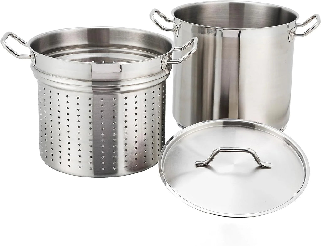 Stainless 16 Quart Steamer Pasta Cooker With Cover I690