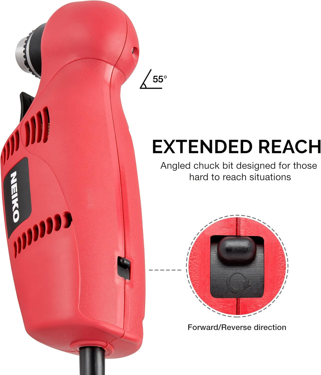 3/8" Close Quarter Angle Power Drill, 120 Volt, Pack of 2 L15554