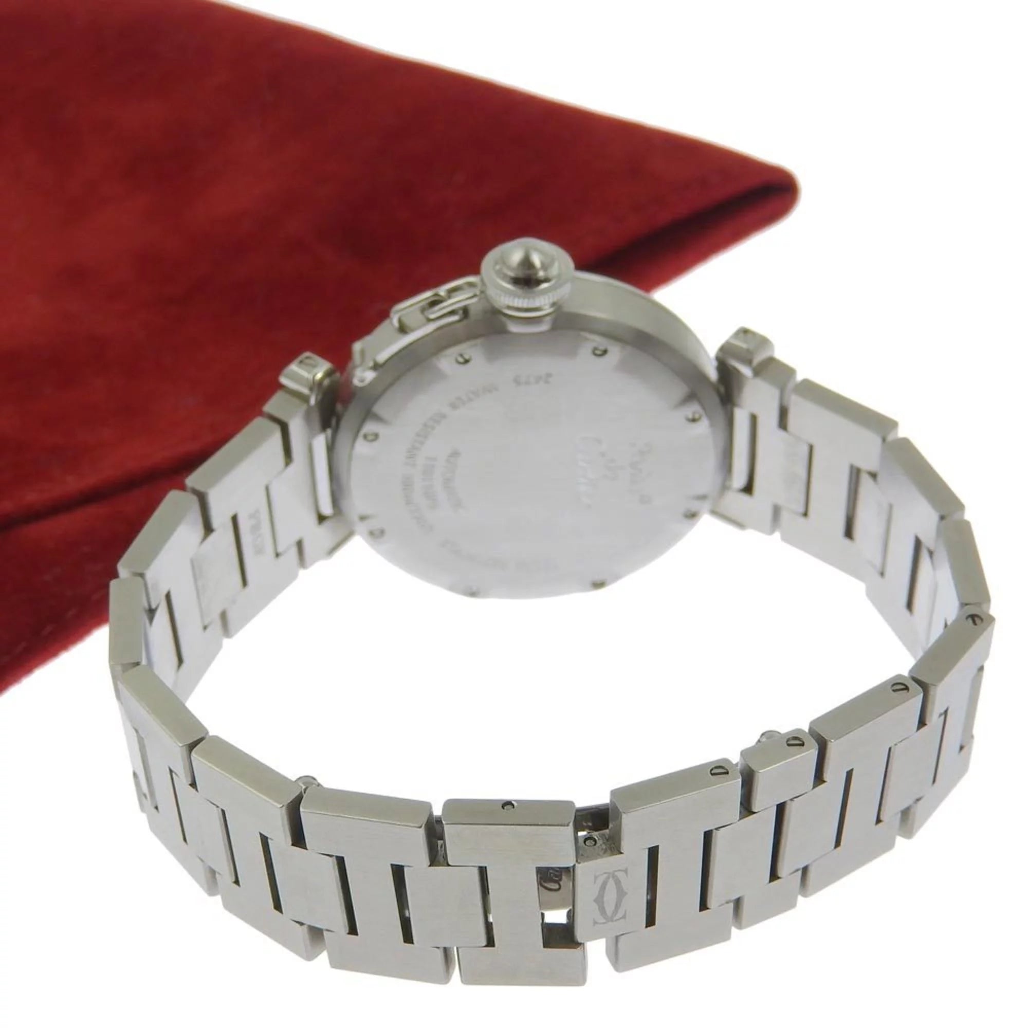Pre-Owned Stainless Steel Automatic Men's Navy Dial Watch Z164