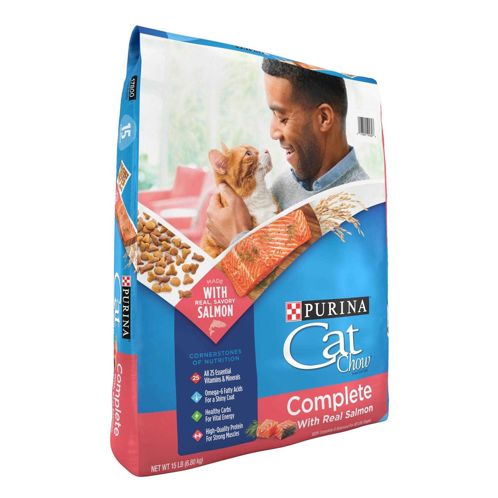Cat Chow Complete with Salmon High Protein Dry Cat Food F681703