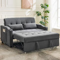3 in 1 Convertible Sleeper Sofa Bed, Corduroy Futon Couches with Pull-Out Bed K981013
