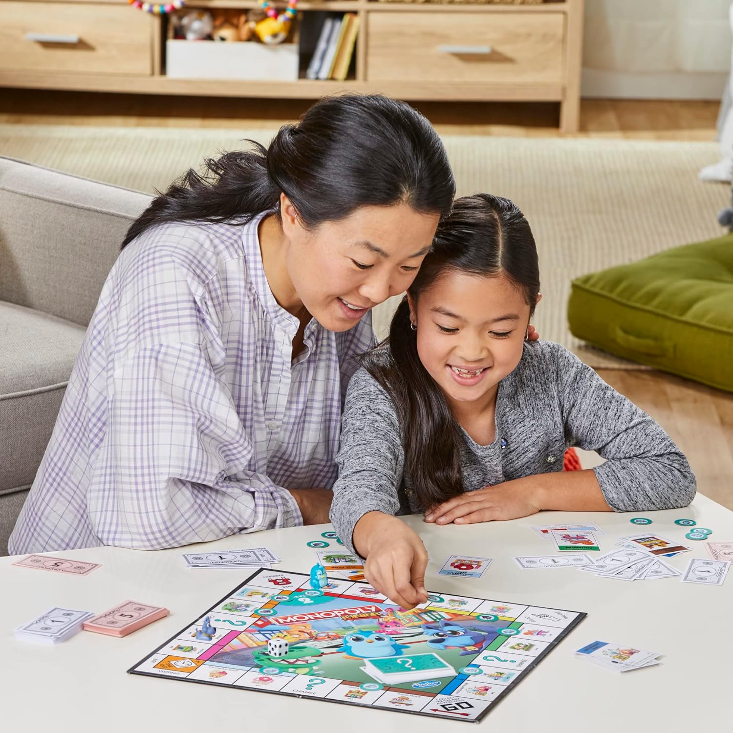 Monopoly Junior Board Game, 2-Sided Gameboard, 2 Games in 1 K26444