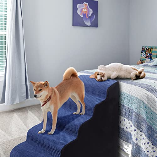 Chocolate Brown 5 Tier Non-Slip Pet Stairs R73319