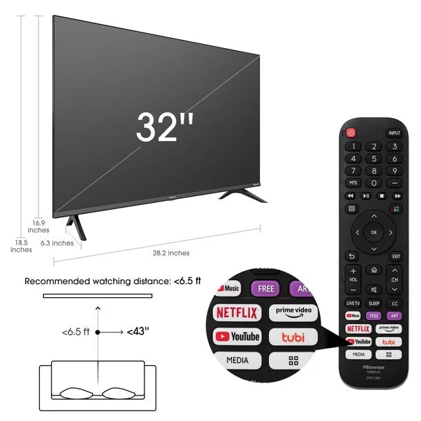 32″ Class HD Smart TV S19418