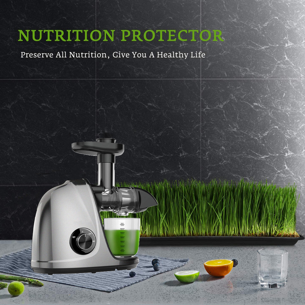 Cold Press Slow Juicer with 2-Speed Modes (Grey) J50692