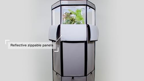 Indoor Hydroponic Growing System with Grow Tent, 150W LED Grow Lights, Fan & Wheels N13961