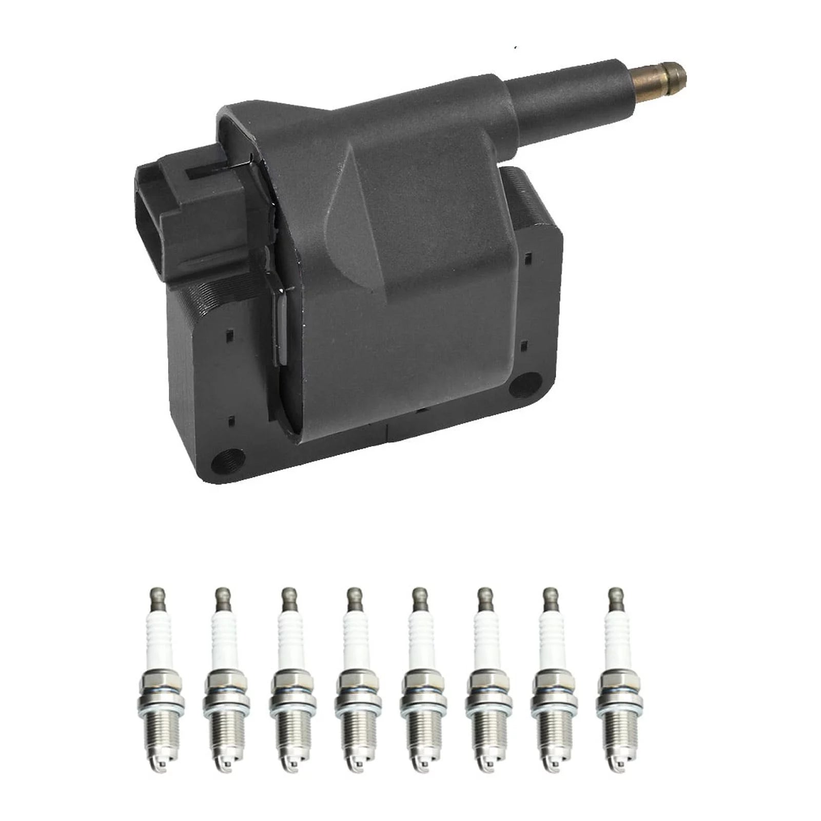 Iridium Spark Plug and Ignition Coil Compatible with Dodge Ram 1500 2500 3500 V32335