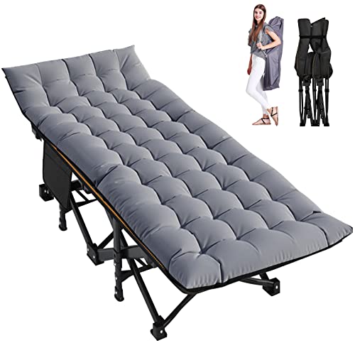 Folding Camping Cot with Mattress and Carry Bag C701137