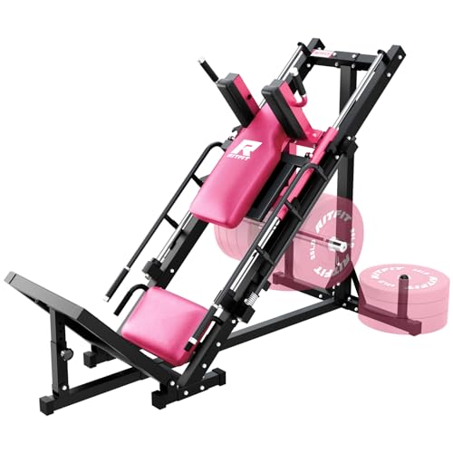 Adjustable Leg Press Hack Squat Machine with Linear Bearing H843790