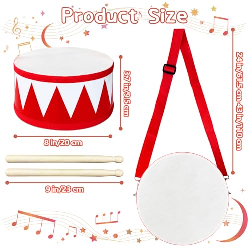 8 Inch Wooden Drum Set with 2 Drumsticks K2765