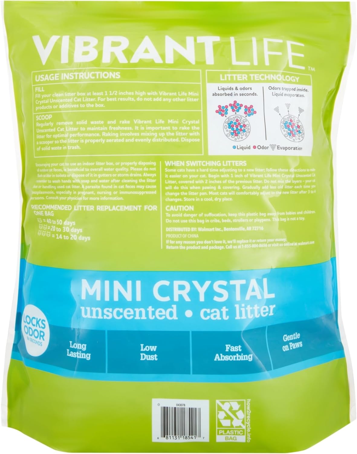 Mini Crystal Unscented Cat Litter, 8 lb Y18745