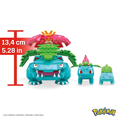 Bulbasaur Evolution Set with 622 Pieces, 3 Poseable Characters F473