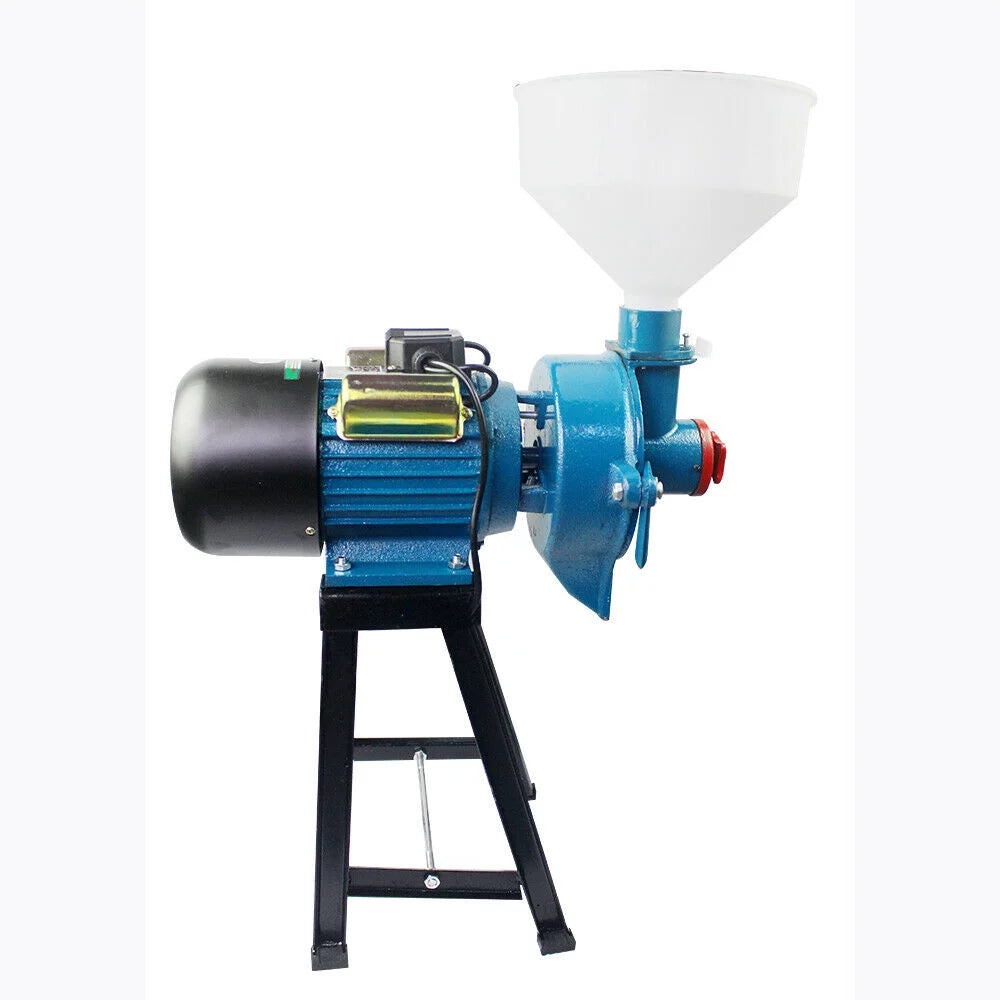 Wet Beans Flour Grinder Rice Corn Grain Coffee Wheat Funnel Wet Electric Feed Flour Mill Cereals Grinder Corn Grain Wheat Funnel 2200W 110V D540