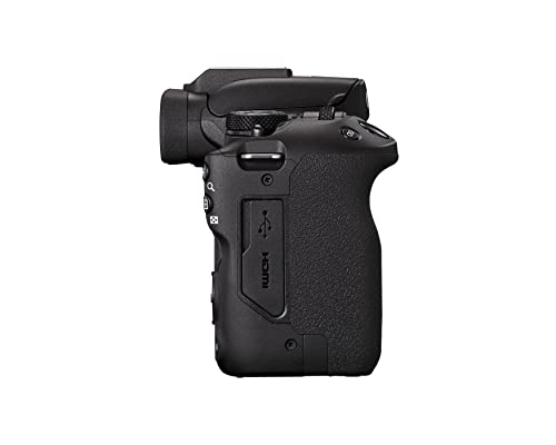 Black Mirrorless Camera with RF-S18-45mm Lens Kit, 24.2 Megapixel CMOS Sensor, 4K Video A36246