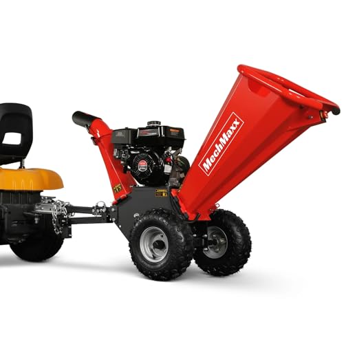 212CC 7HP Gas Powered Wood Chipper Leaf Branch Shredder Mulcher with Towbar R422950