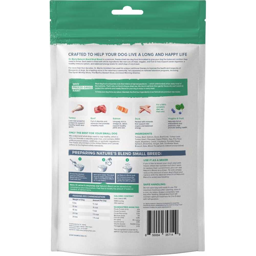 Freeze Dried Raw Nature's Blend Small Breed Dog Food I37271