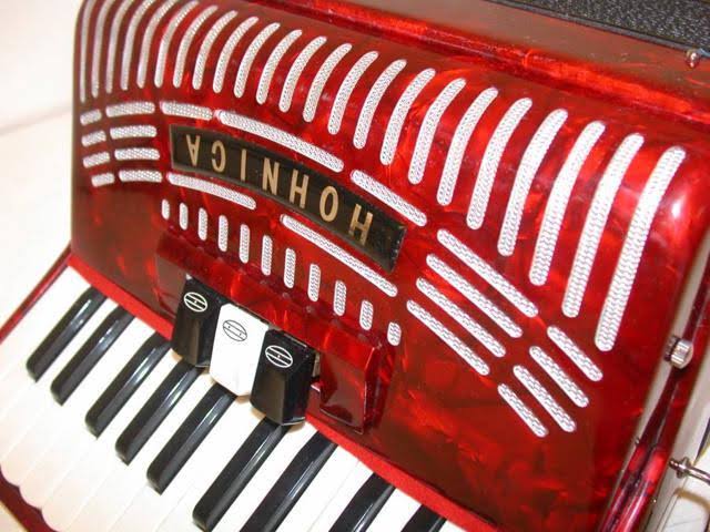 Red 48-BASS Accordion F405181
