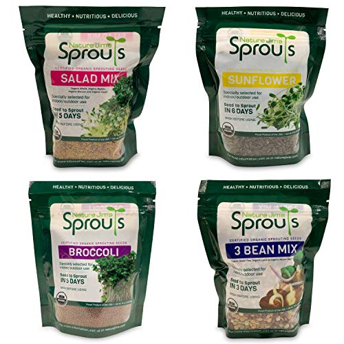 Certified Organic Broccoli Sprouting Seeds - 8oz N4969