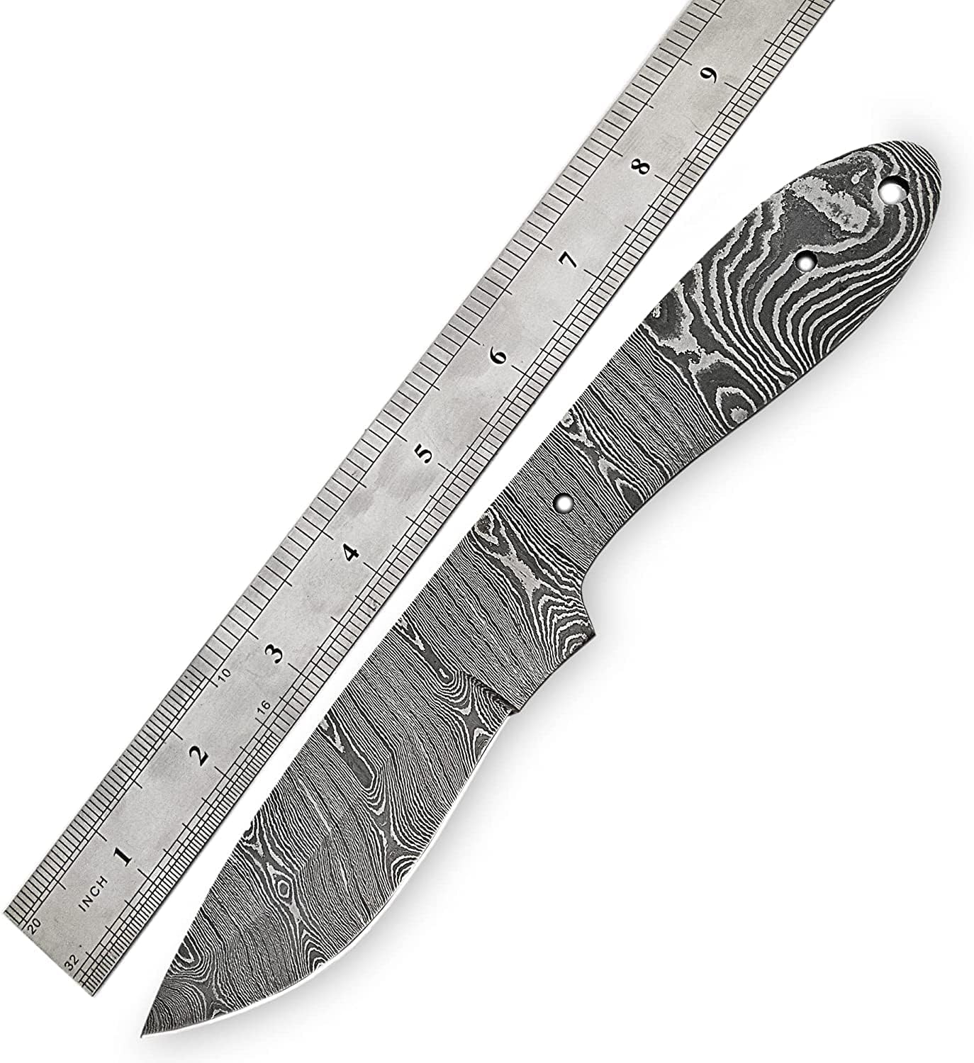 Damascus Steel Full Tang Blank Blade Knife U92648