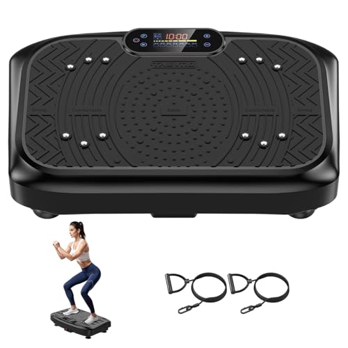 Vibration Plate Exercise Machine with 199 Adjustable Speeds, 450 Lbs Capacity N772