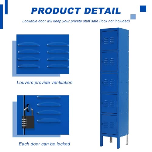 3-Tier Steel Locker 3 Doors Grey W334