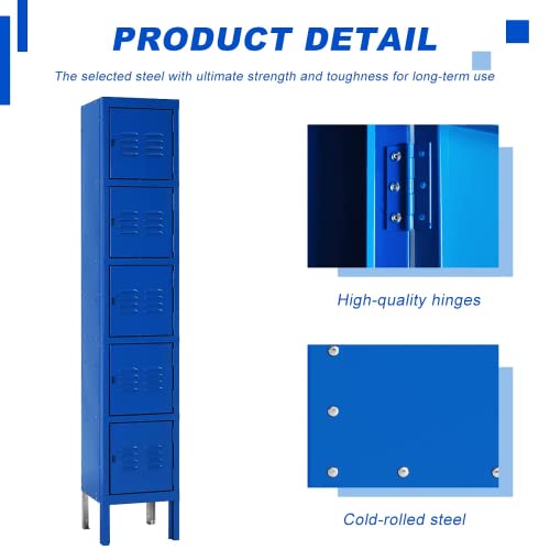3-Tier Steel Locker 3 Doors Grey W334