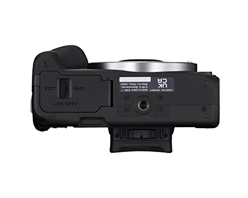 Black Mirrorless Camera with RF-S18-45mm Lens Kit, 24.2 Megapixel CMOS Sensor, 4K Video A36246