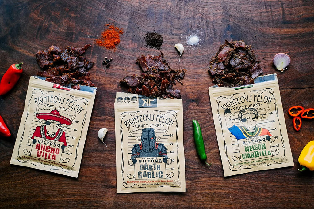 2 oz Bags Beef Jerky Variety Pack 3 Pack P852369