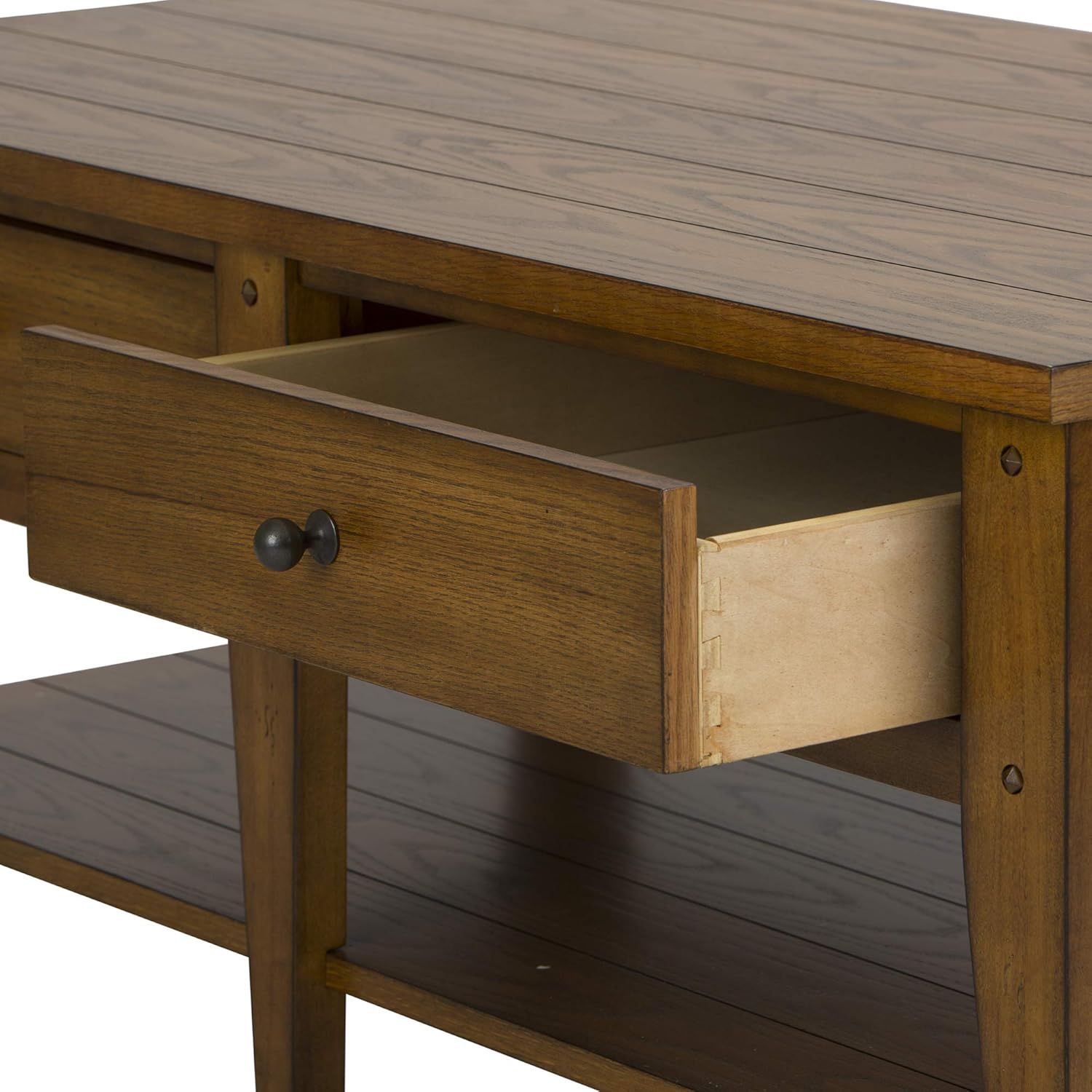 Medium Brown 3 Piece Set (1-Cocktail 2-End Tables) S406