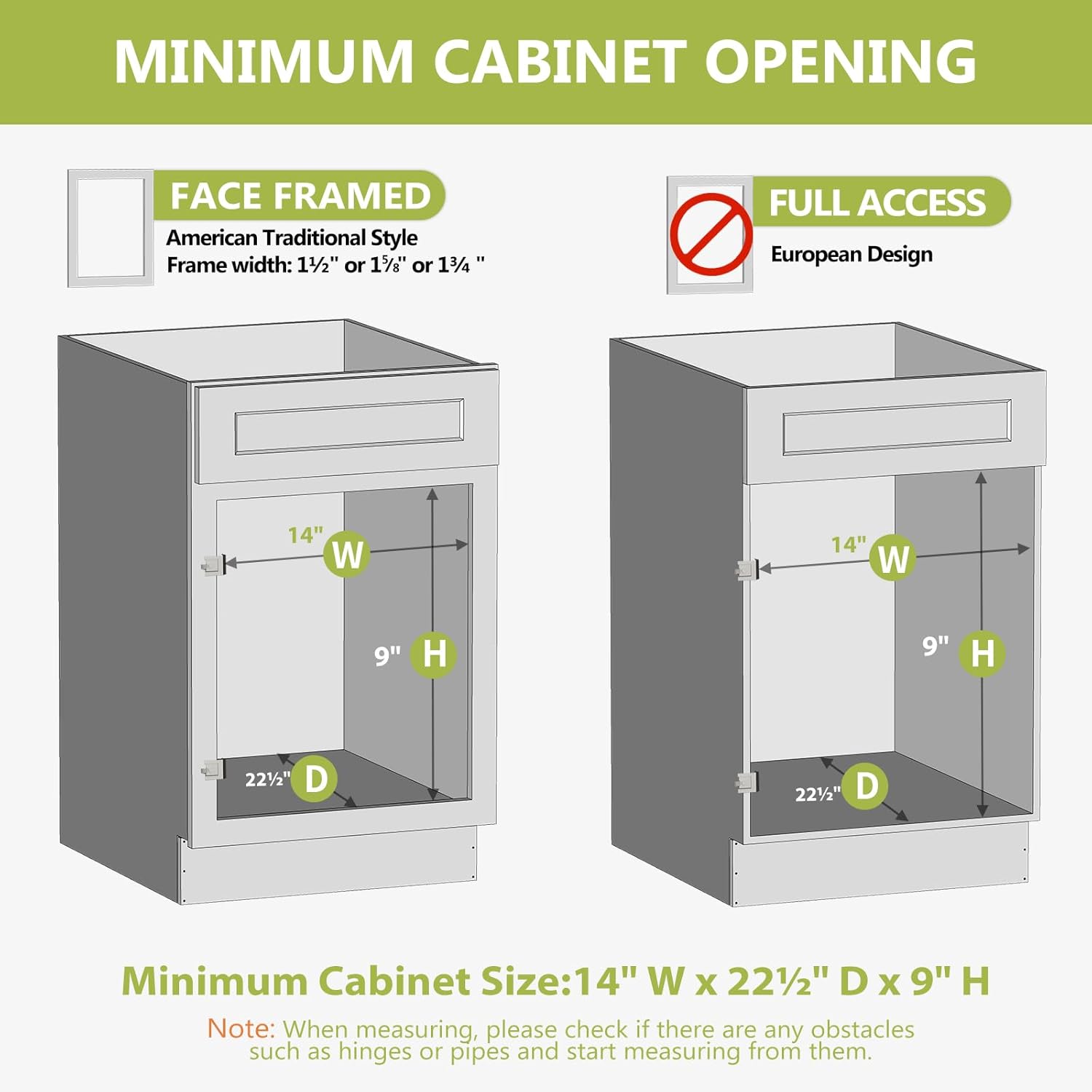 13.5''W x 21''D x 8''H Pull Out Cabinet Organizer, Birch Wood X1802