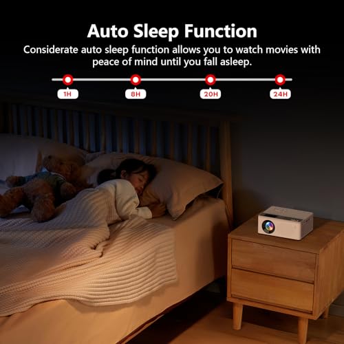 Mini Projector, 1080P Full HD Portable Projector C53788
