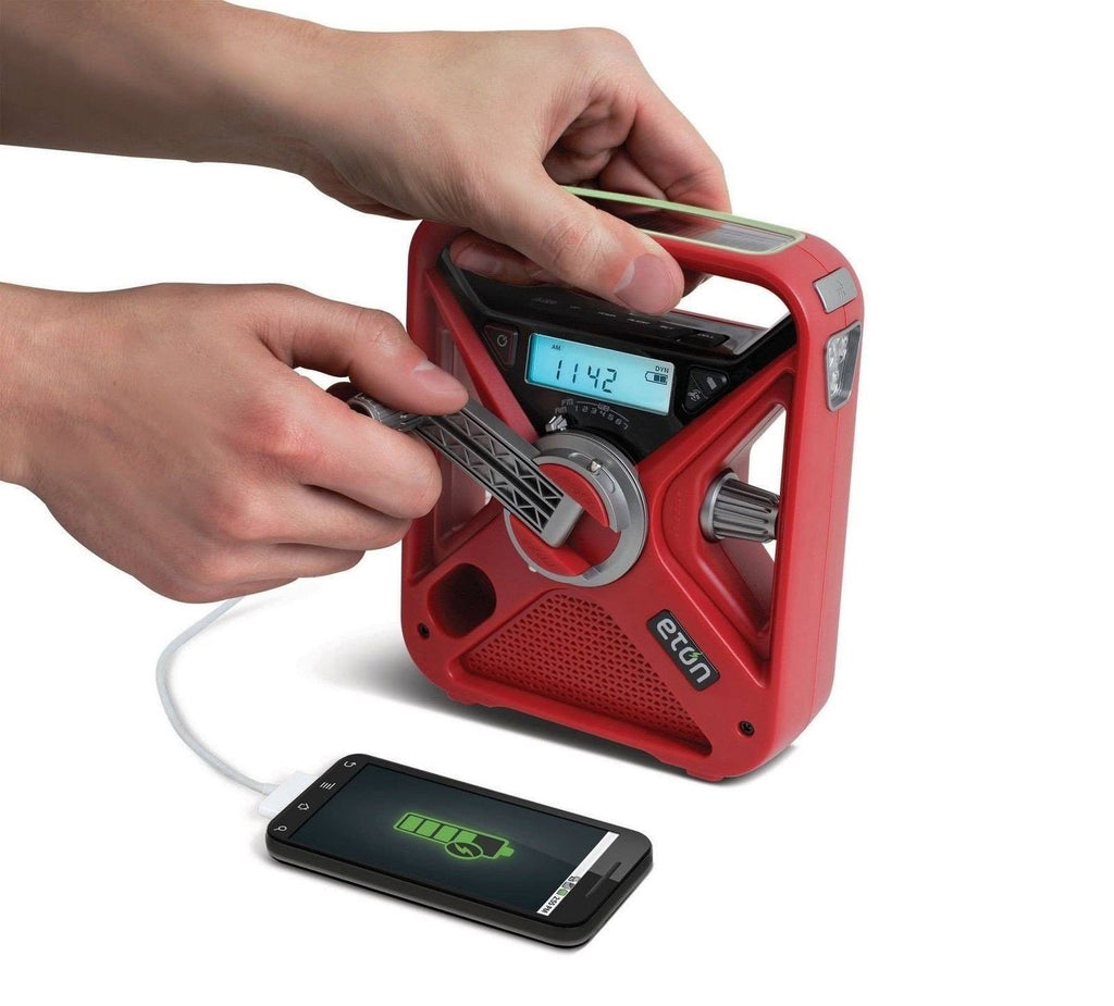 Hand Crank NOAA AM/FM Weather Alert Radio with Smartphone Charger K991862