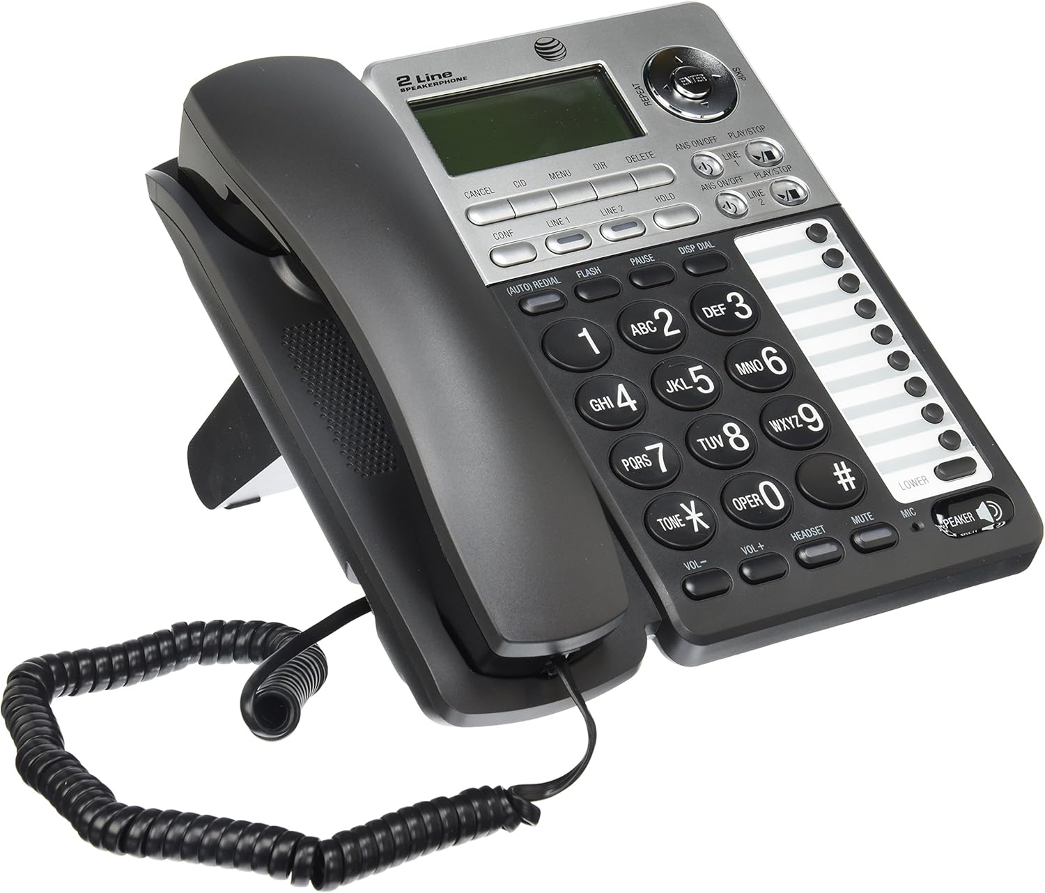 2-Line Corded Telephone Black Pack of 2 X104173