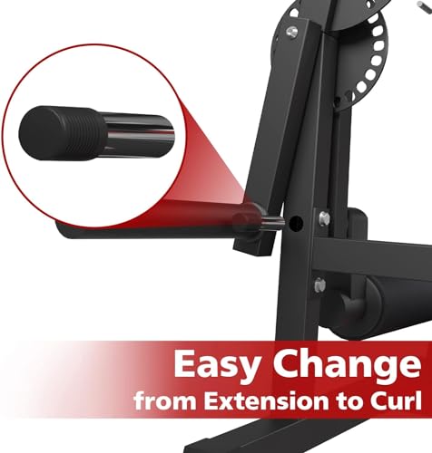 Adjustable Leg Extension and Curl Machine G472