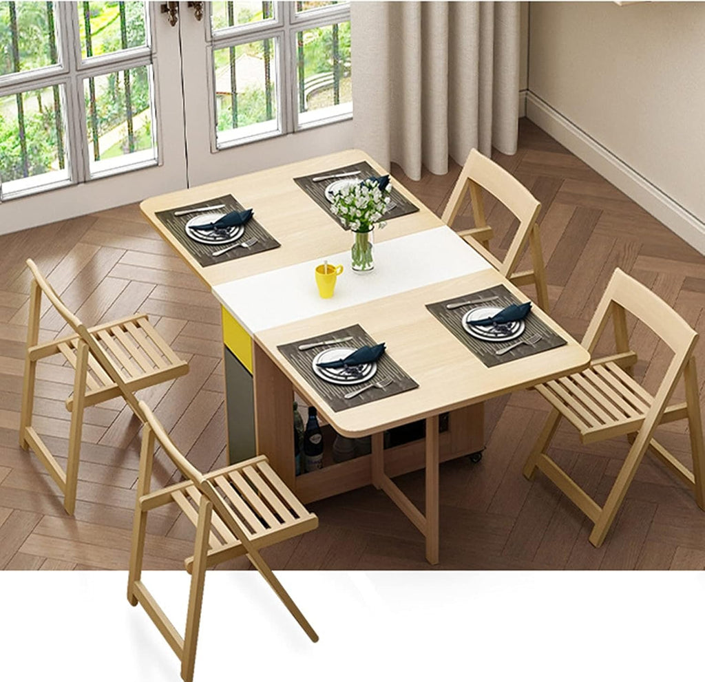 Solid Wood Extendable Drop Leaf Dining Table (1.2m) R62337