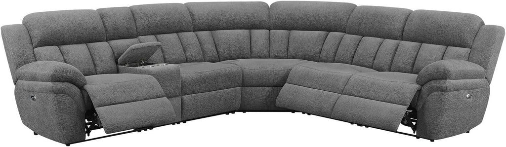 6-Piece Upholstered Power Sectional Charcoal H45821