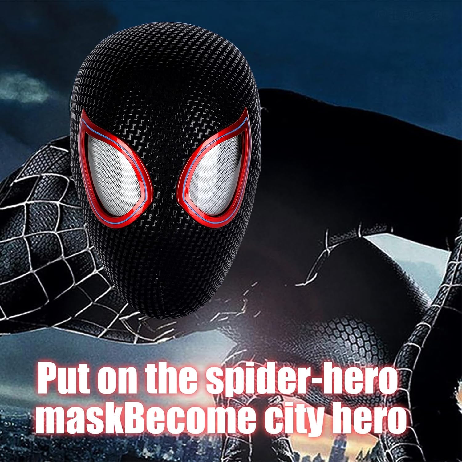 Spider Hero Mask Toy with Moving Eyes Remote Control V86688