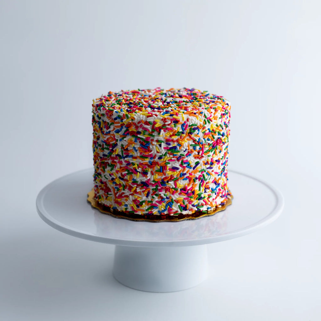 Small 6” Vanilla Rainbow Cake J21255