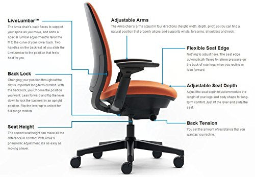 Platinum Frame/Base Task Chair with 4 Way Adjustable Arms I117